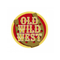 logo distintivo western vintage oro e rosso