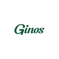 logotipo ginos verde en cursiva minimalista