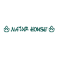 logotipo natur house verde con Íconos de hoja y casa
