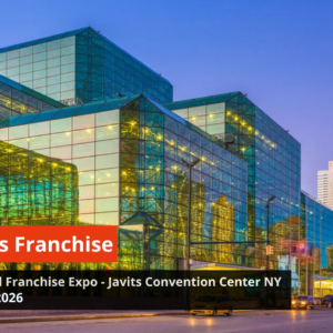 javits center glass facade at twilight — franchise expo 2026