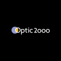 logo optic2000 — cercle violet et accent jaune