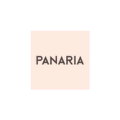 logotipo minimalista panaria con bloque melocotón