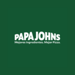 logo papa johns verde con eslogan premium