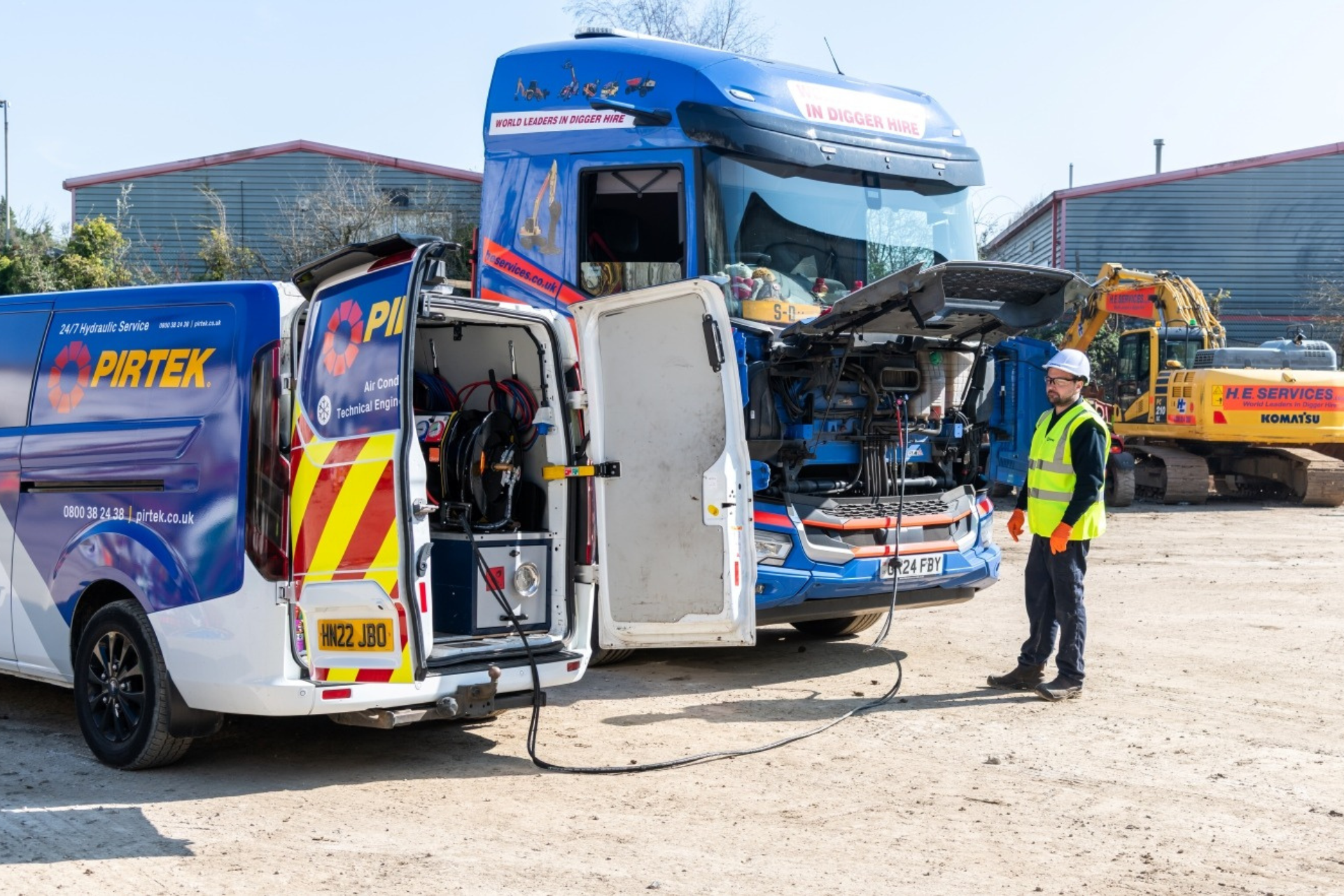 pirtek service van hydraulic truck repair