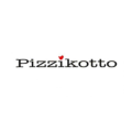 marchio testuale pizzikotto nero con puntini rossi