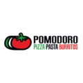 logo pomodoro: tomate, pizza, pasta y burritos