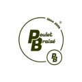 logo rond poulet braisé — initiales pb