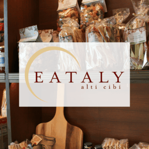 scaffali eataly: pasta artigianale e sughi