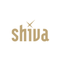 logo shiva doré minimaliste typographie ronde Étoile