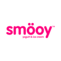 logotipo smöoy rosa de yogur y helado