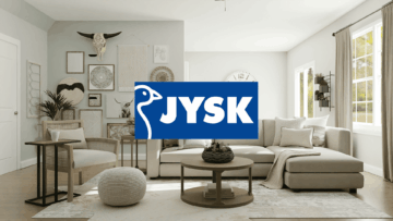 soggiorno scandinavo luminoso con divano beige