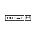 tele lavo: logotipo minimalista de lavandería