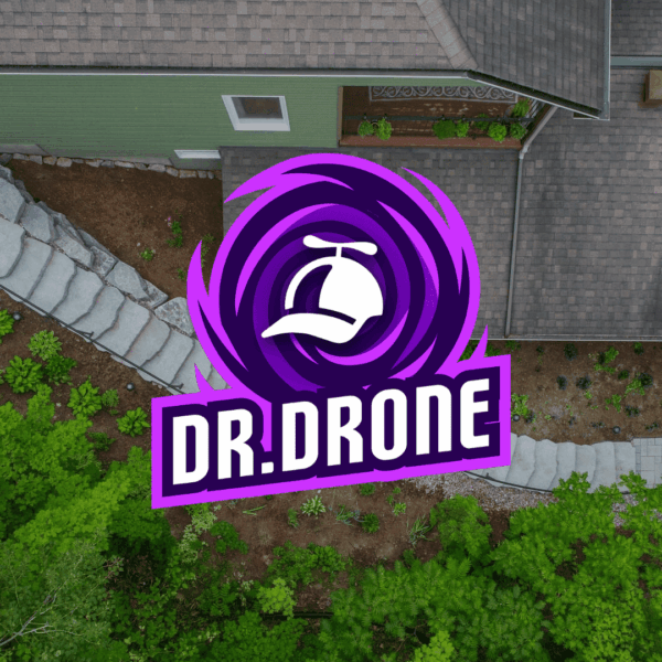 vue drone : toit et jardin avec escalier en pierre