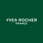 logo yves rocher france sobre fondo verde oscuro