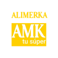 logotipo alimerka amk amarillo tipográfico tu súper