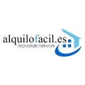 logo alquilofacil.es: casa azul y alquiler inmobiliario