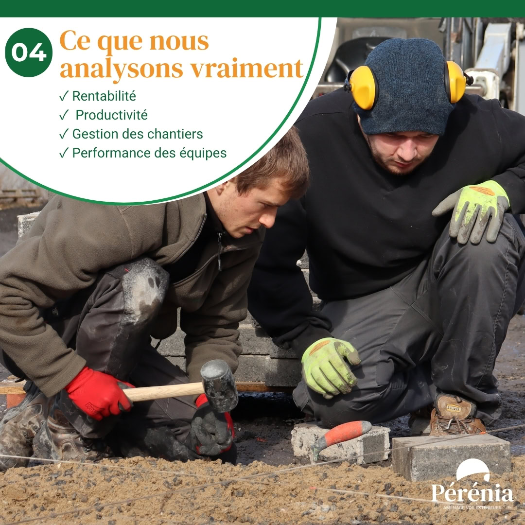 performance de chantier : pose de pavés et productivité