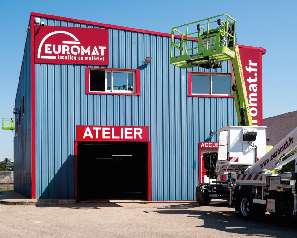 nacelle zoomlion verte en location chez euromat