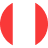 badge rond rouge blanc rouge Évoquant le pérou