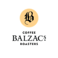 balzacs coffee roasters logo — vintage b emblem