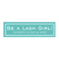 logo be a lash girl: academia y tienda de pestañas