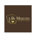 logotipo premium by mascota en oro y marrón
