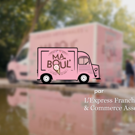 camion glacier rose : illustration et reflet