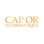 logo cap or numismatique typographie dorée Élégante