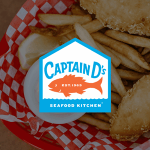 poisson pané doré et frites Épaisses captain ds