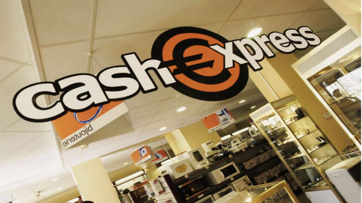 enseigne cash express en magasin doccasion