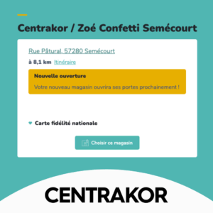 centrakor semécourt : nouvelle ouverture et carte fidélité