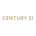logotipo inmobiliaria century 21 minimalista dorado