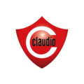 logotipo escudo rojo con medallón claudio