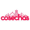logotipo cosechas con frutas silueteadas y redondeado