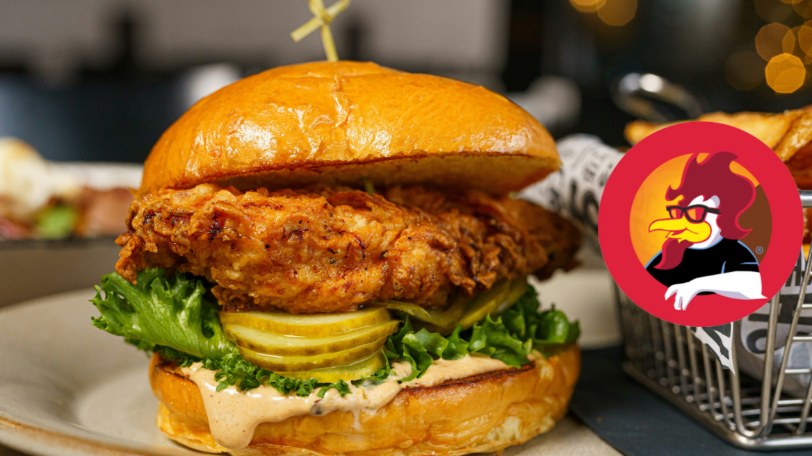 crispy fried chicken sandwich on brioche bun