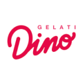 logo dino gelati rosa heladería artesanal