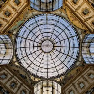 Vetrate Galleria Meravigli Milano
