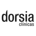 logotipo dorsia clínicas minimalista en negro