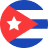 icône ronde du drapeau de cuba