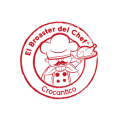 logo crocantico: chef y pollo crocante