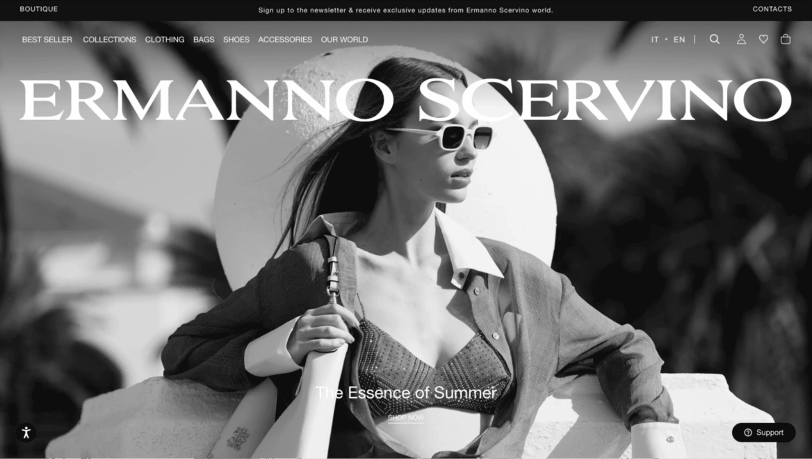 ermanno scervino: stile estivo con cappello e borsa