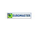 euromaster logo: reifenservice emblem in grün, gelb und blau