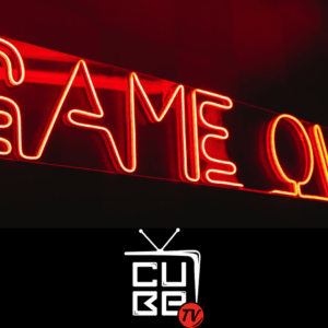néon «game over» arcade rétro — cube tv