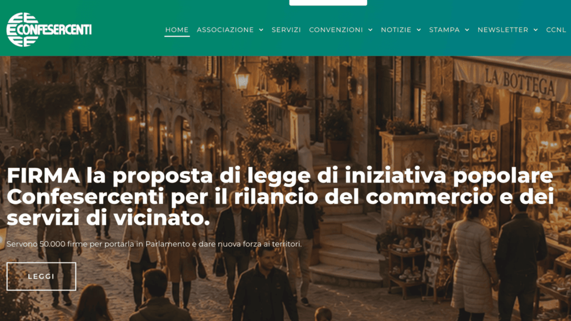 firma la proposta confesercenti per il commercio locale