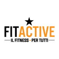 logo fitactive nero e arancione con stella