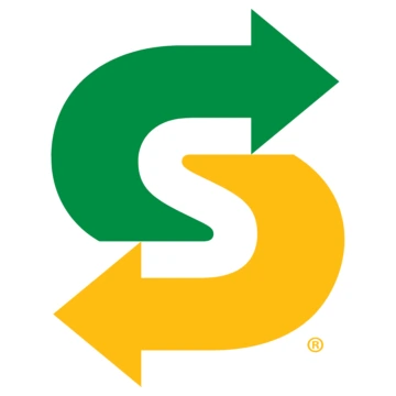 logo flechas en s verde y amarillo