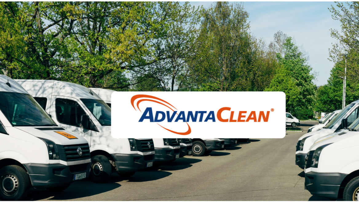 advantaclean branded white service van fleet