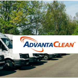 advantaclean branded white service van fleet