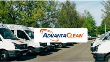 advantaclean branded white service van fleet
