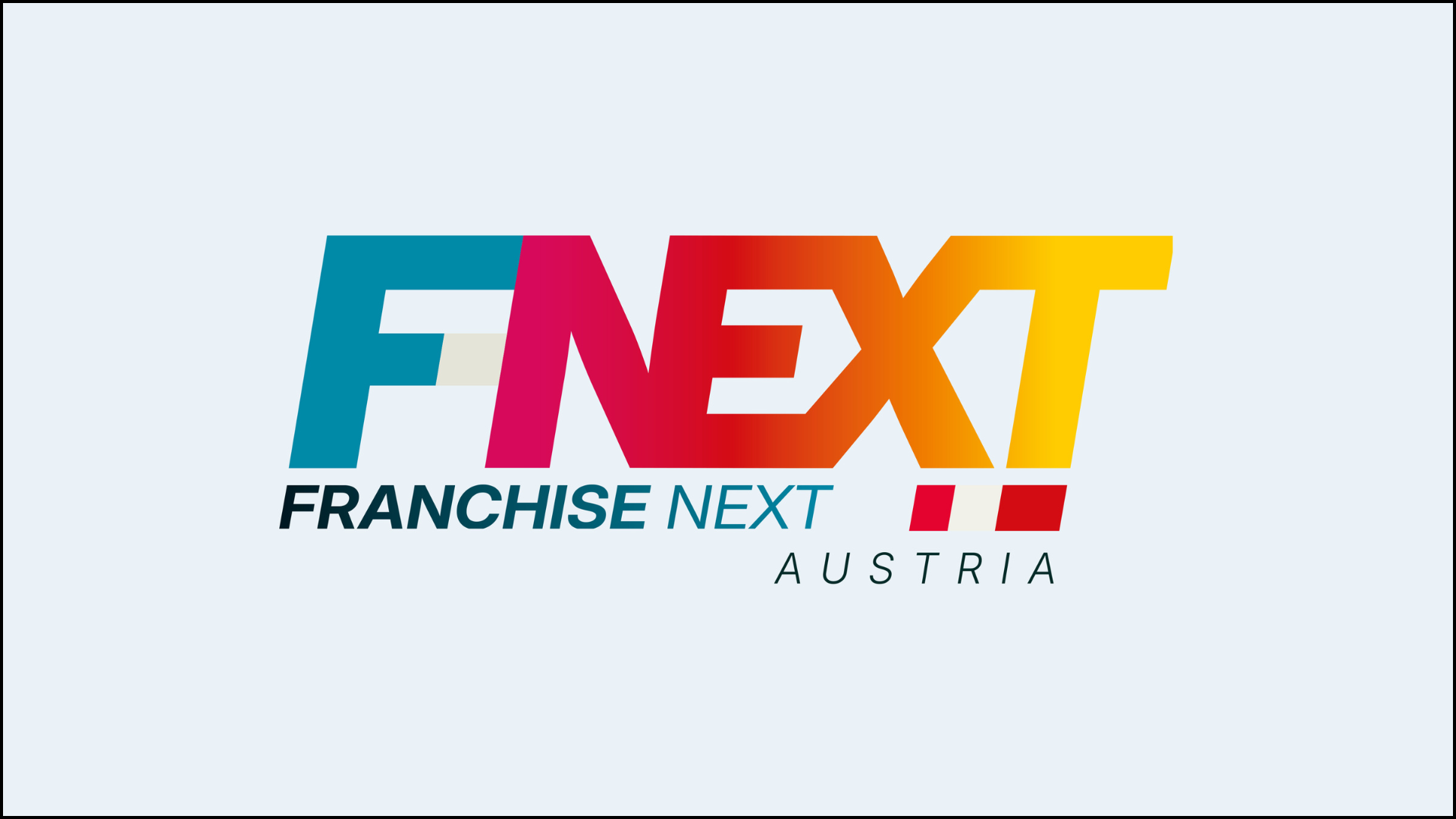 franchise next logo Österreich – farbiger markenauftritt